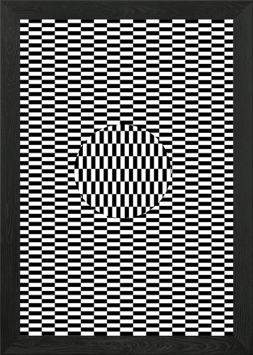 Optical illusion framed wall - illusion,