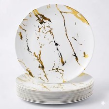 10pcs Elegant Gold Marble