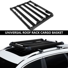 50x37.8x3.54" Universal Aluminum Roof Rack Top Cargo Carrier Luggage Basket 2025