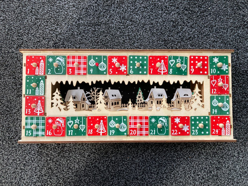 Wooden christmas advent - wooden,