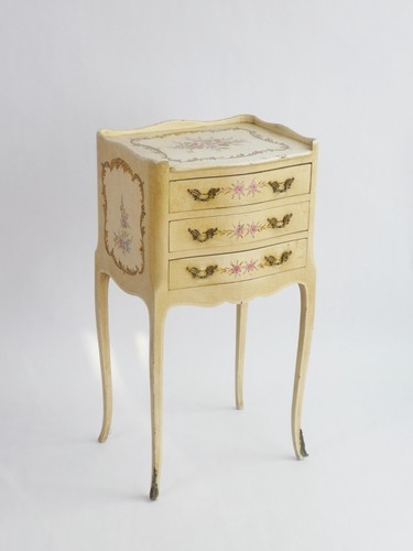 Antique hand painted chest - painted,