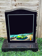 Car Themed Granite Memorial