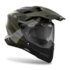 Fiber Helmet Airoh Commander 2 Reveal Military Green Helmet Adventure Touring