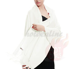 Soft Silk Shawl Wrap Women Pashmina Solid Scarf Stole Cashmere Wool Ladies Scarf