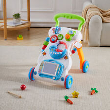 2in1 Baby Walker First Steps Activity Bouncer Musical Toys Car Along Toddlers