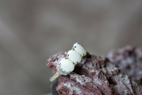 Australian opal white topaz - opal, &