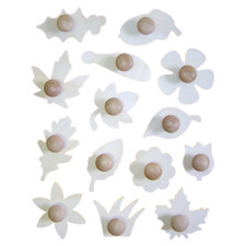 Major Brushes Set of 14 Leaf/Flower Templates - Drawing Aids Kids Leaves Flowers