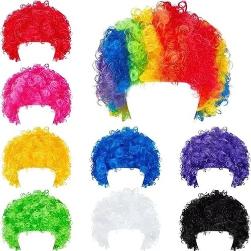 Curly afro fancy dress - dress, wigs