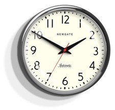 WAT391CH - Watford Wall Clock - Chrome -  Arabic Dial