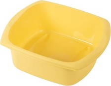 Rectangular Washing Up Bowl Yellow Large 9.5 Litre 631895 Sides Grip By Addis