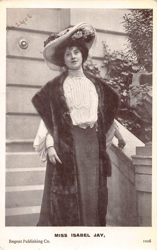 Postcard actress theatre - actress,