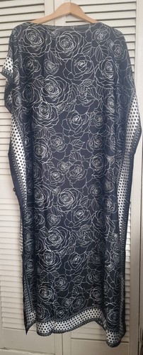 Black floral polka dot border - floral,