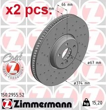 X2 PCS FRONT BRAKE DISC ROTOS