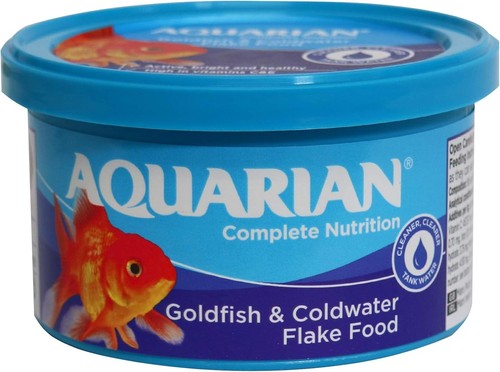 Aquarian goldfish flake food - flake,