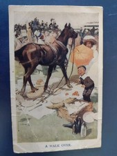 Comic Postcard, Lawson Wood, Horse Theme, A Walk Over 