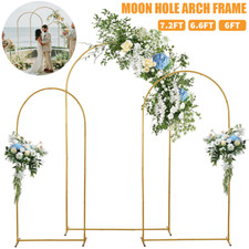 6.6/7.2FT Metal Arch Backdrop Stand Wedding Arch Frame for Birthday Party Decor