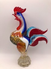 Murano Large and Heavy Cockerel Bird Glass Art