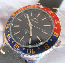 Made in India HMT "Kohinoor" 40mm Diver Style Manual Movement Watch -Pepsi Bezel