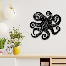 Metal Octopus Wall Art Artwork