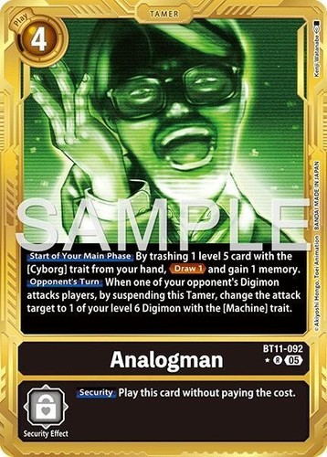 Analogman gold foil bt11 - analogman, bt11-062