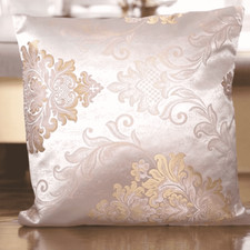 Salmon Pink Gold Damask
