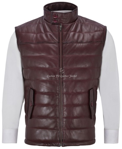 Men burgundy stand collar - men's, up