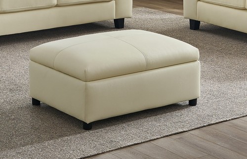 Cream genuine leather seater - 3,