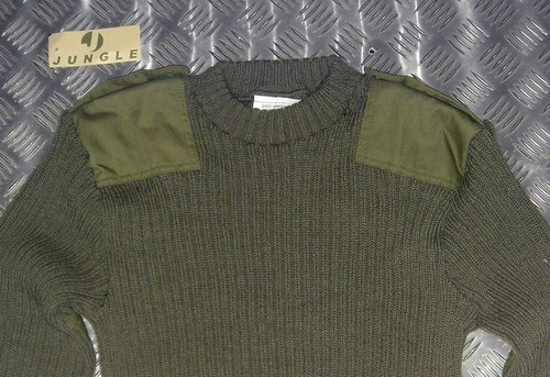 Green crew neck pullover - green,