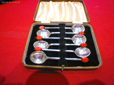 Antique Silver Plate Six Art