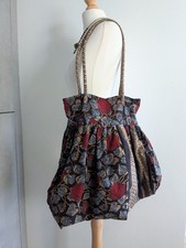 Indian blockprint floral 100% cotton large shoulder bag boho bohemian hippie 