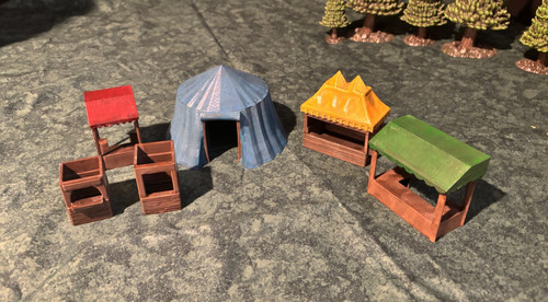Market stall and - market,