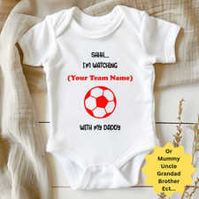 Personalised Football Babygrow