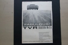Original 1961 magazine advert: TVR GRANTURA Mk2  frame-ready wall-art 