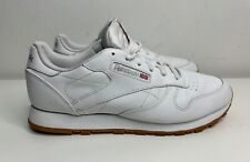 REEBOK Classics Ladies Trainers White Leather lace up pumps shoes UK Size 7.5