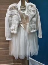 Baby Girls Occasion TUTU  Dress Christening Baptism Wedding Party 6-9 Months NEW