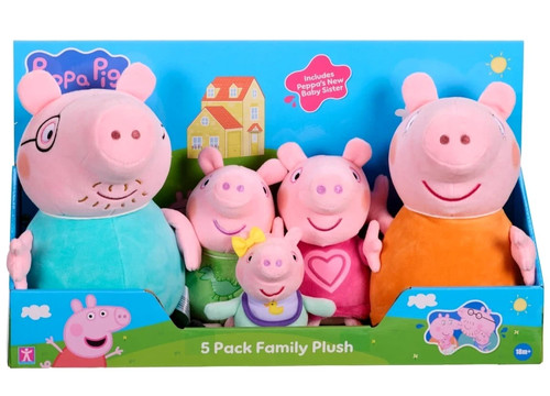 Peppa pig pack family soft - pig,
