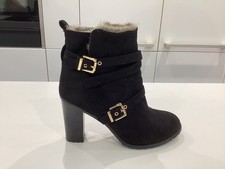Emilio Luca black faux suede