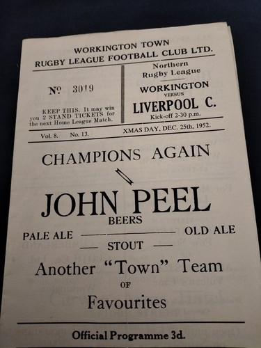 Vintage workington town - vintage, v