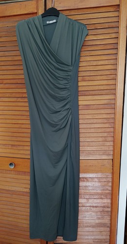 Zara khaki green draped - zara,