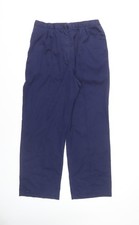Boyd Cooper Blue Unisex Trousers, Size 28, Casual Style