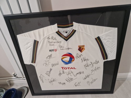 Watford signed away framed - watford, fc
