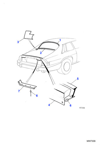 Jaguar genuine trunk finisher - trunk,