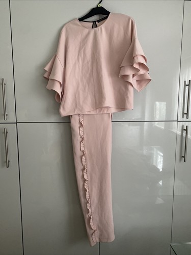 Zara pink ruffle - zara, top