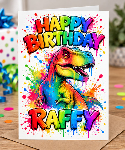 Personalised dinosaur birthday - personalised,