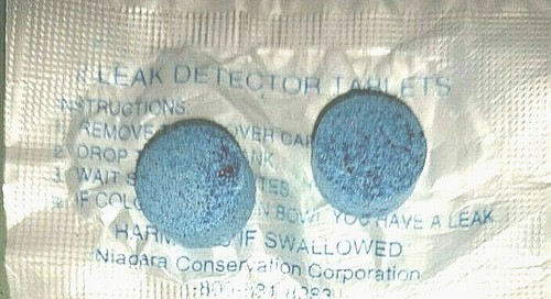 Leak detecting dye tablets - leak,