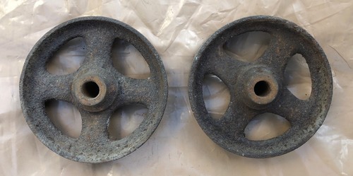 Pair vintage cast iron - of,