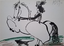 Pablo Picasso, Toros y Toreros - Colour offset  Lithograph 1961