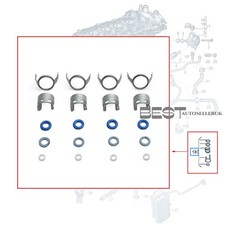 4 x Fuel Injector Seal Kit Kit Fit For AUDI A4 VW 2.0 TFSI 06D998907 06F906036A