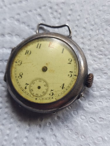 Antique large silver military - antique,