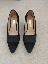 Gabor ladies black suede court